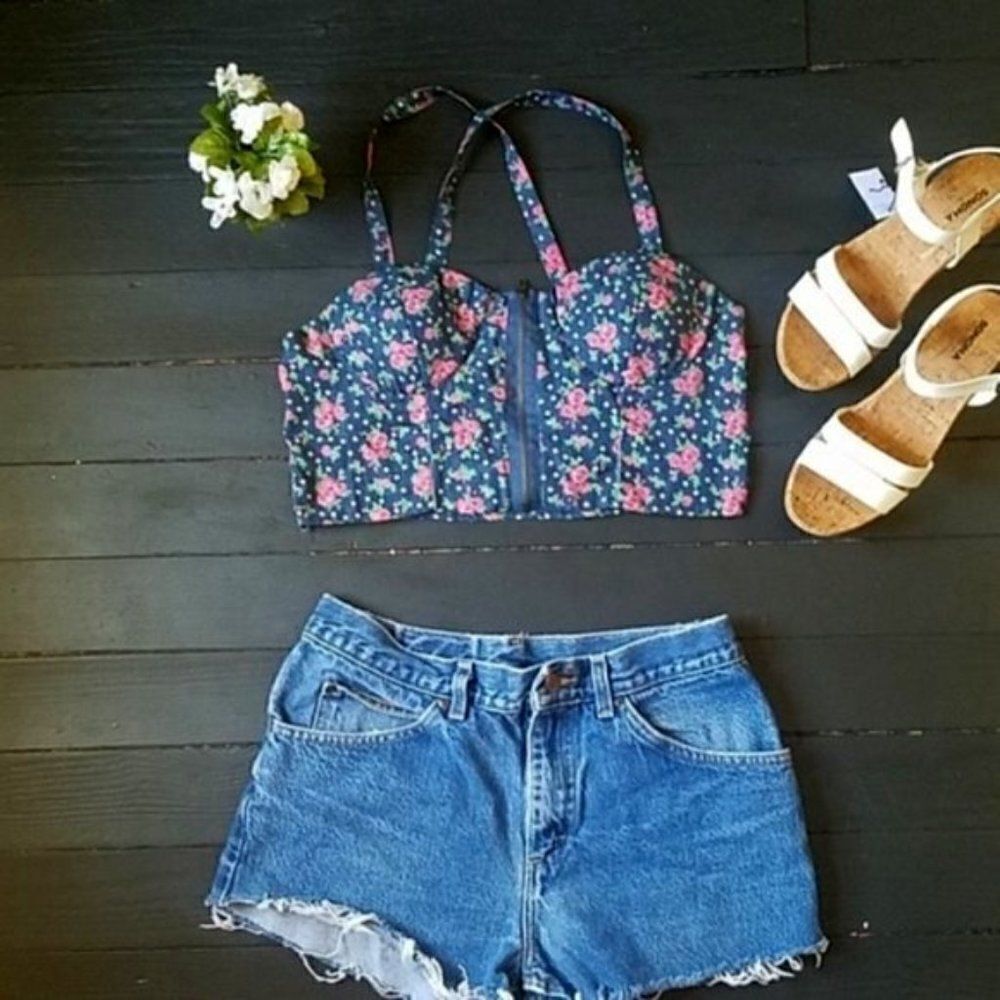 Poetry Floral crop top
